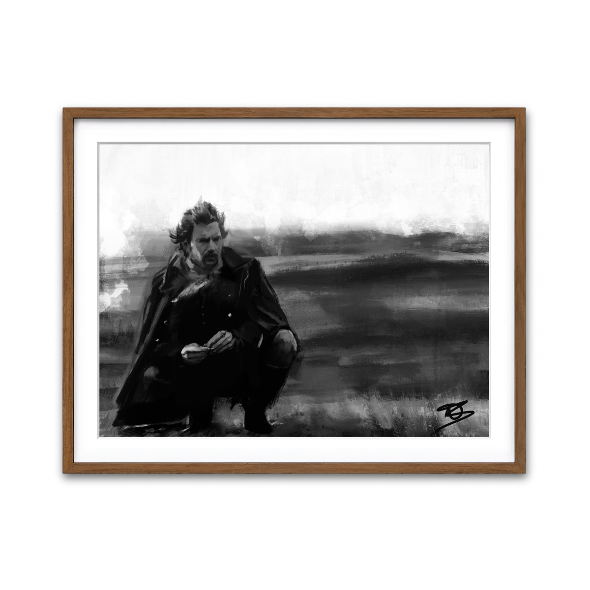Framed Print 4x3 Walnut