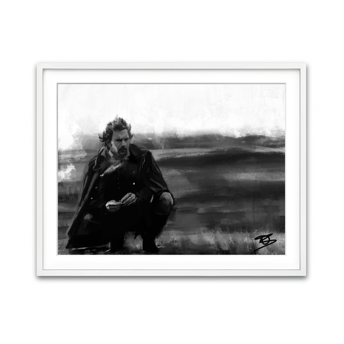 Framed Print 4x3 White