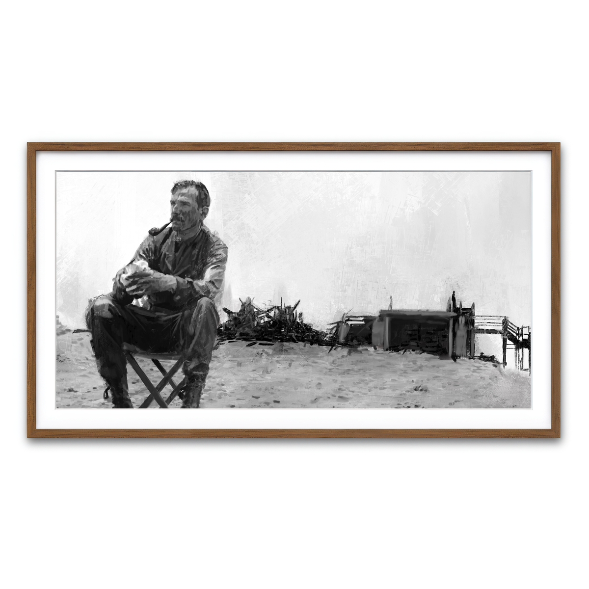 Framed Print 2x1 Walnut