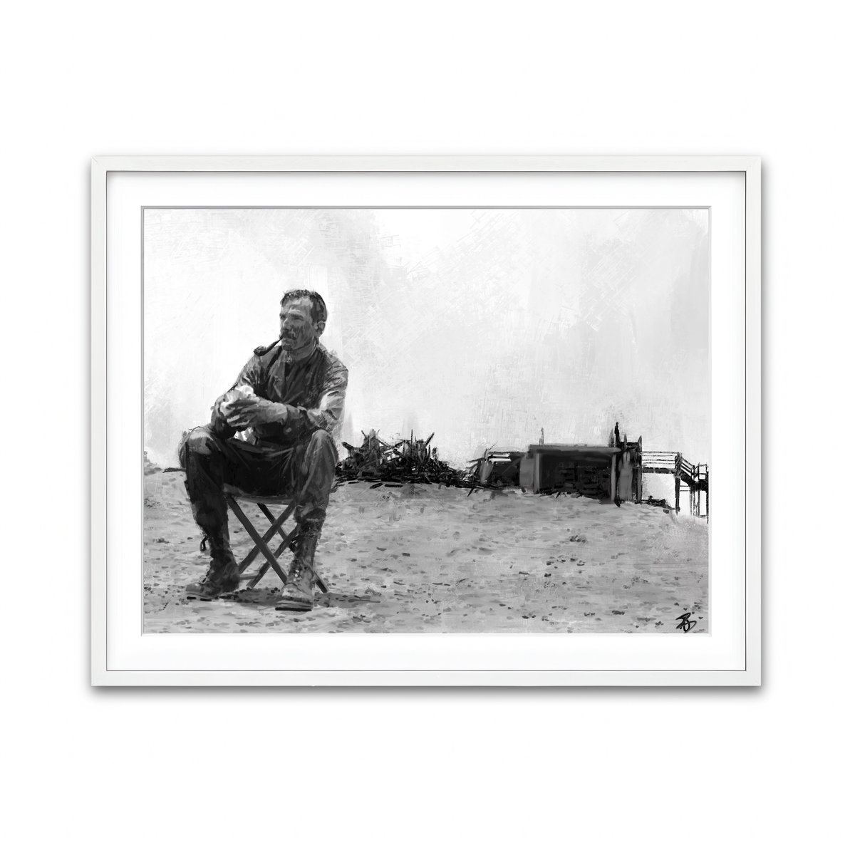 Framed Print 4x3 White