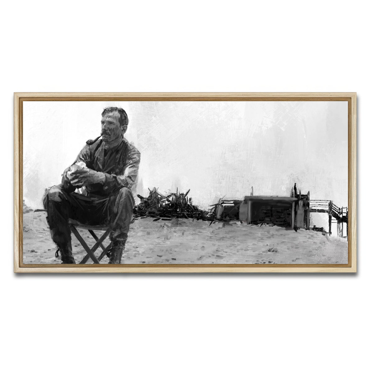 AUTO-MOCKUP WHITE | Daniel Plainview - There Will Be Blood | 1 Piece | Natural Framed Canvas | group=2x1