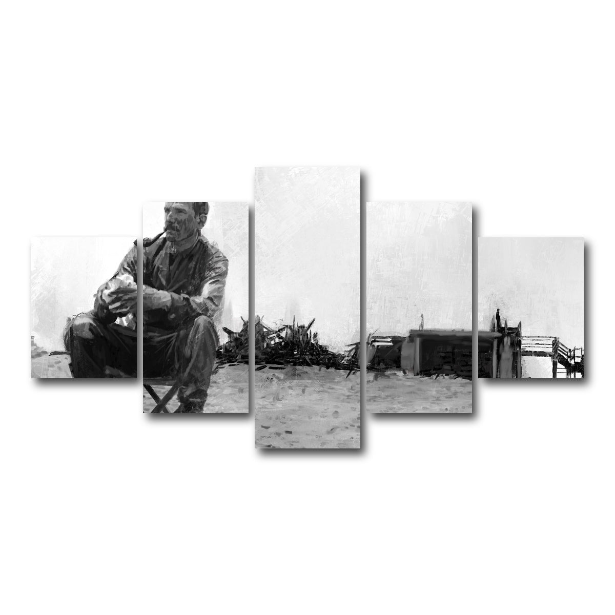 AUTO-MOCKUP WHITE | Daniel Plainview - There Will Be Blood | 5 Piece | Gallery Wrap Canvas | group=5_short