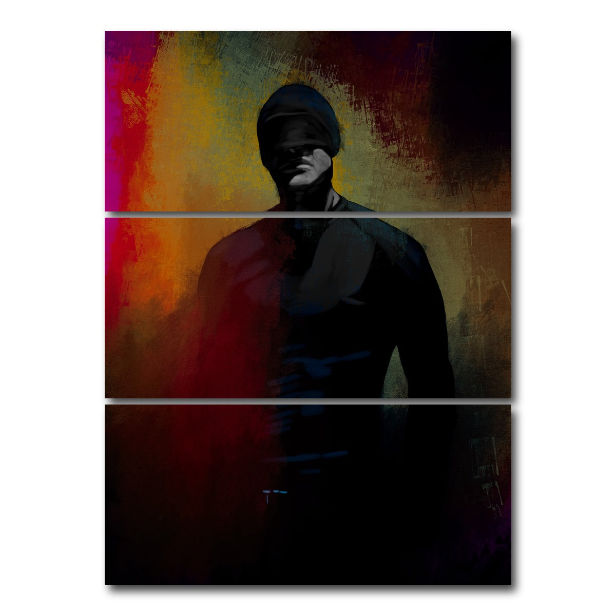 AUTO-MOCKUP WHITE | Daredevil | 3 Piece | Gallery Wrap Canvas | group=8x18_stacked