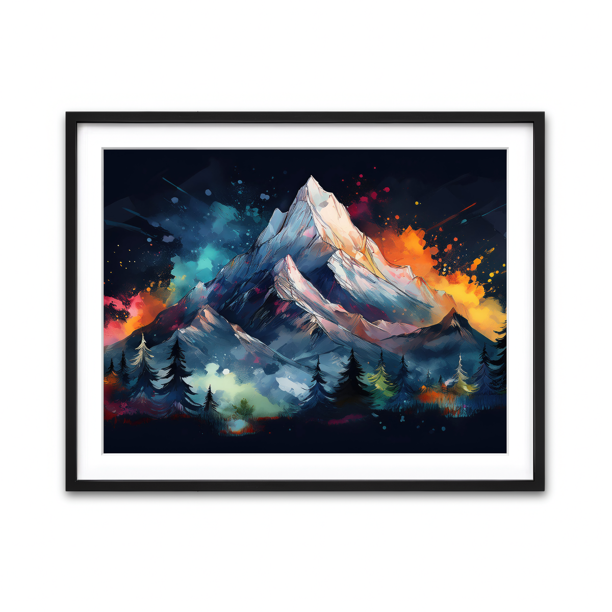 Framed Print 4x3 Black
