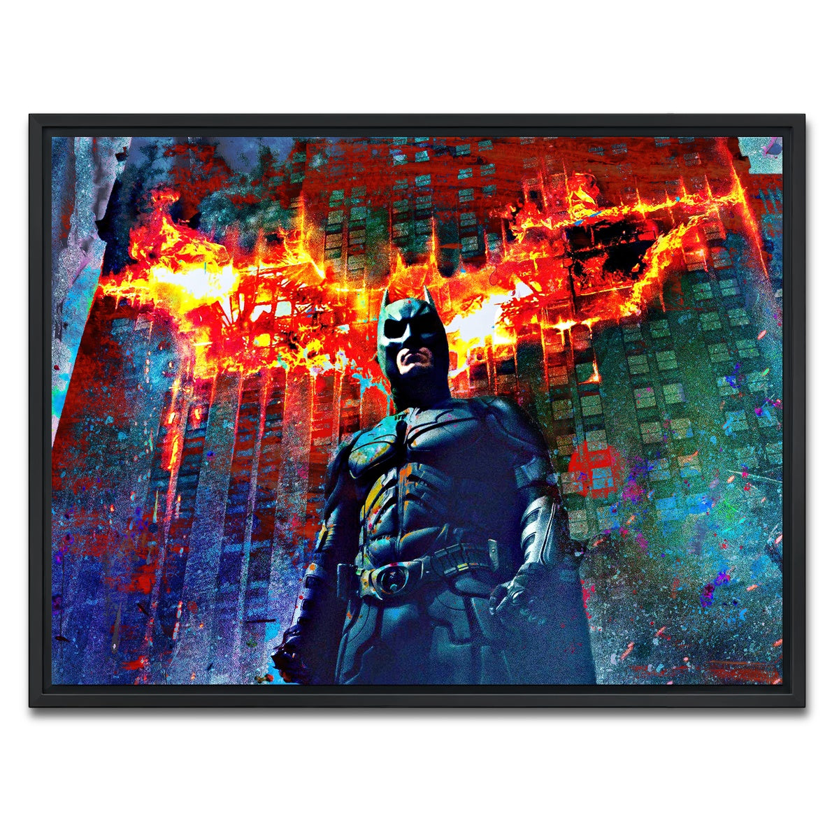 AUTO-MOCKUP WHITE | Dark Knight | 1 Piece | Black Framed Canvas | group=4x3