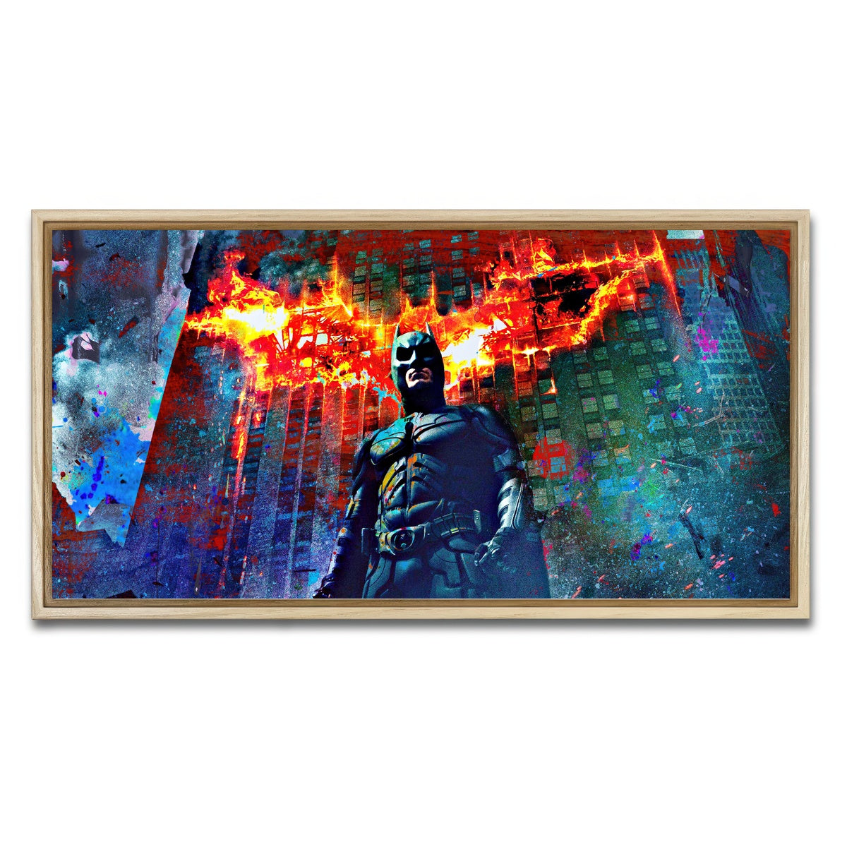 AUTO-MOCKUP WHITE | Dark Knight | 1 Piece | Natural Framed Canvas | group=2x1