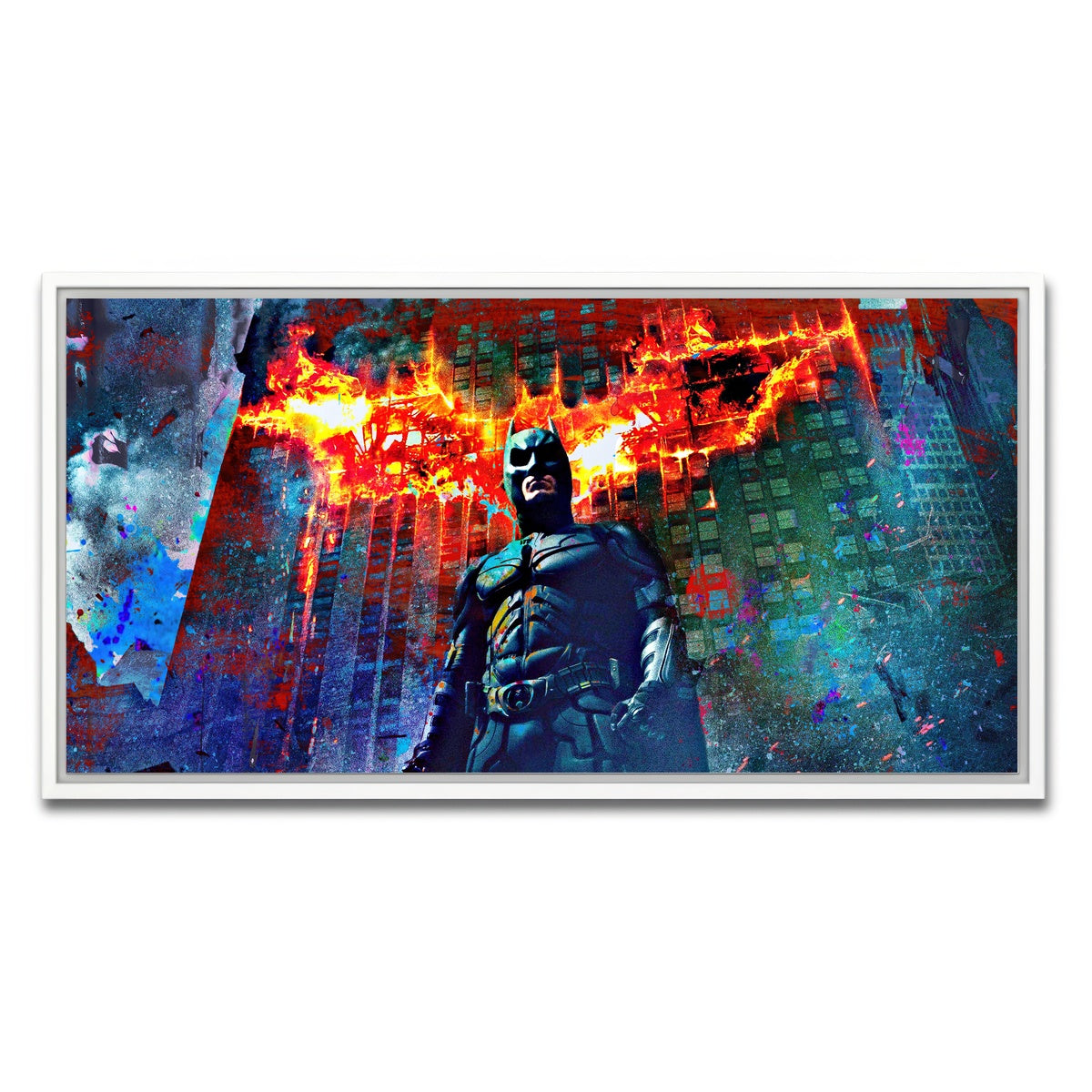 AUTO-MOCKUP WHITE | Dark Knight | 1 Piece | White Framed Canvas | group=2x1