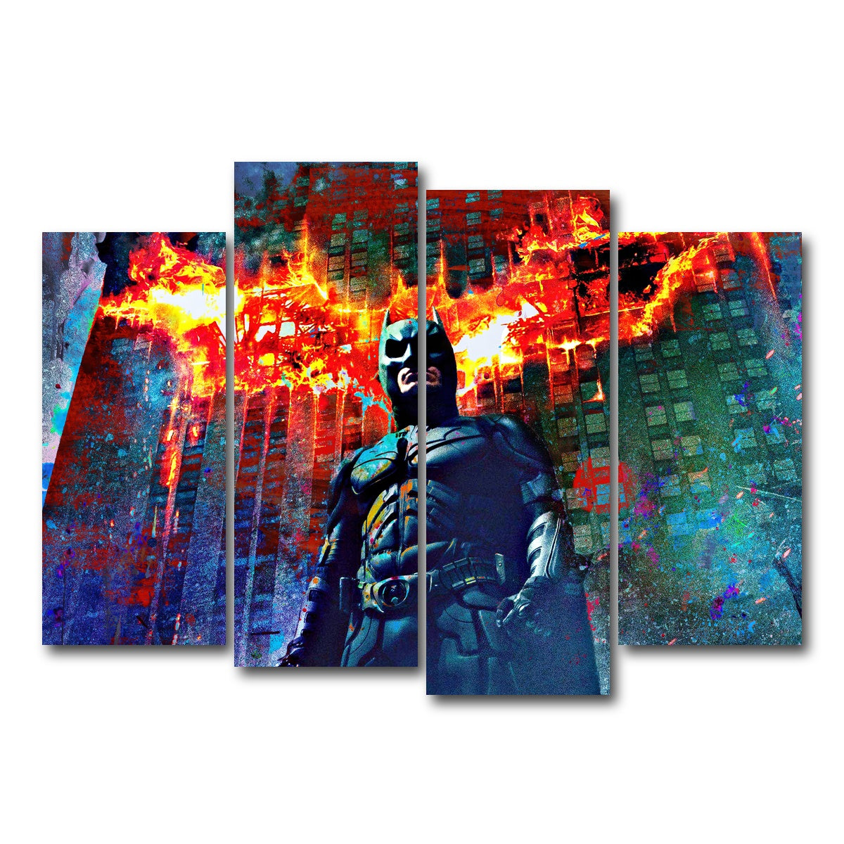 AUTO-MOCKUP WHITE | Dark Knight | 4 Piece | Gallery Wrap Canvas | group=4_normal