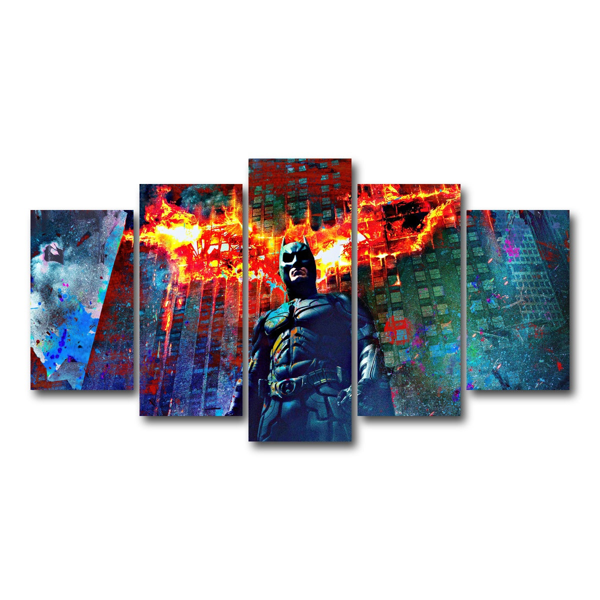 AUTO-MOCKUP WHITE | Dark Knight | 5 Piece | Gallery Wrap Canvas | group=5_normal