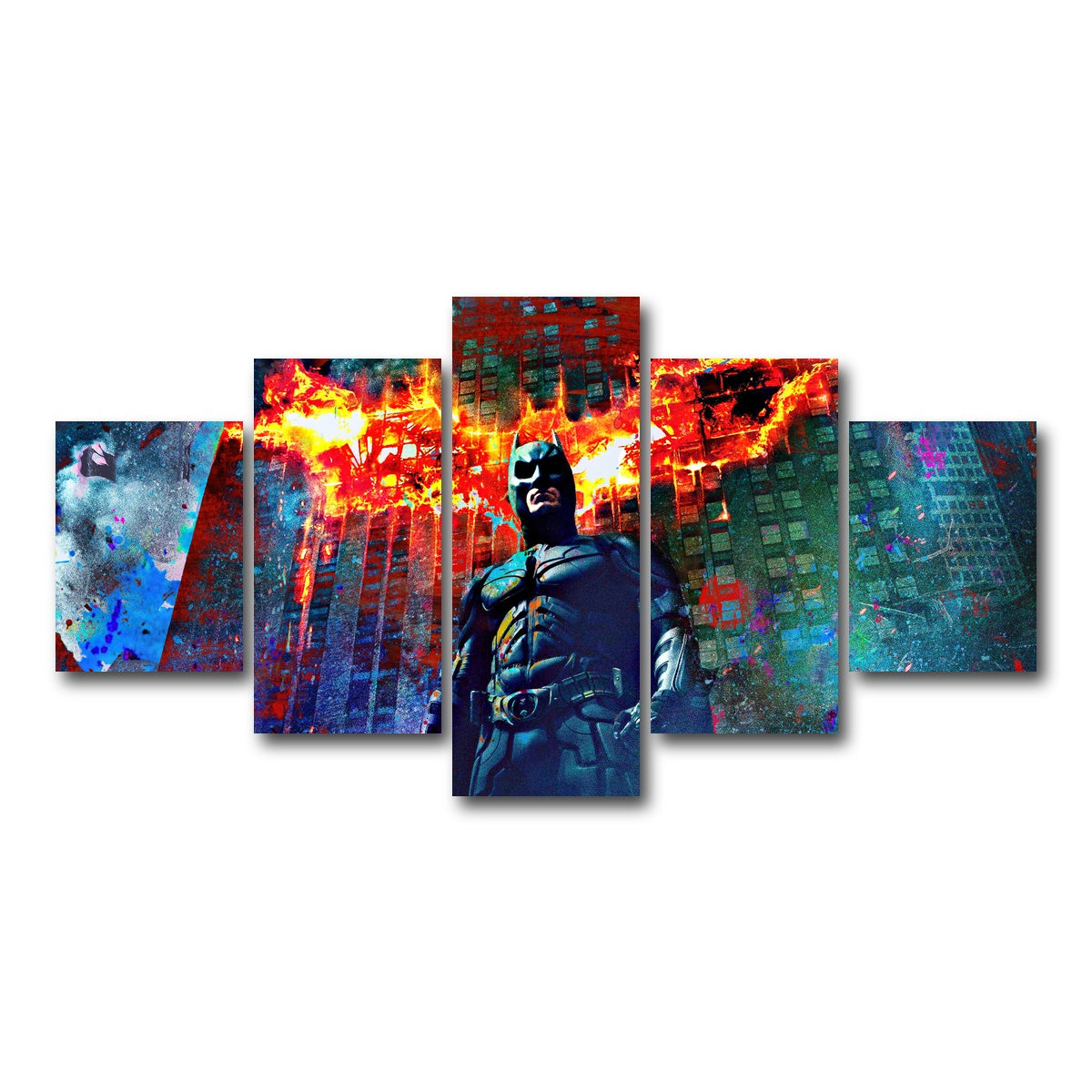 AUTO-MOCKUP WHITE | Dark Knight | 5 Piece | Gallery Wrap Canvas | group=5_short
