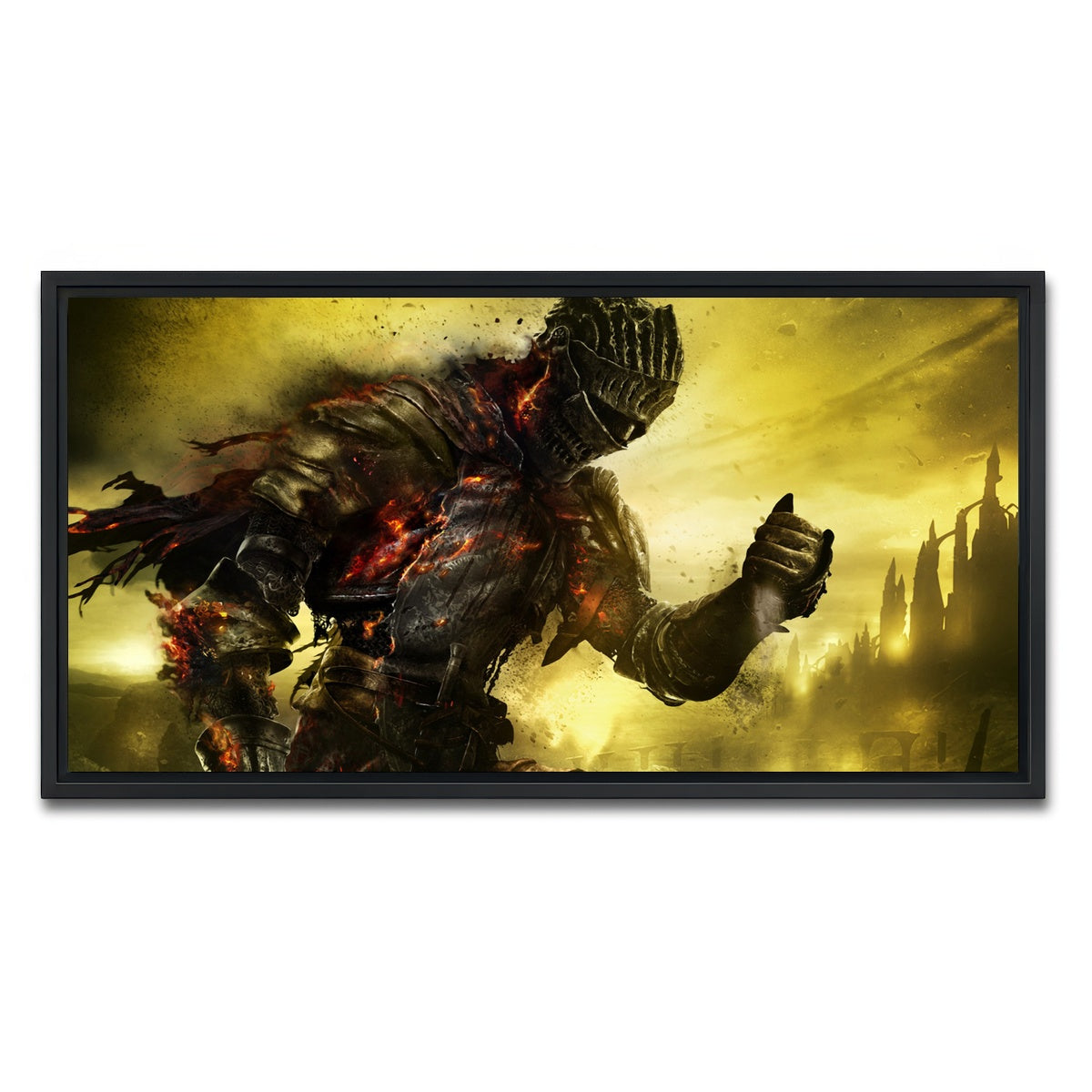 AUTO-MOCKUP WHITE | Dark Souls | 1 Piece | Black Framed Canvas | group=2x1