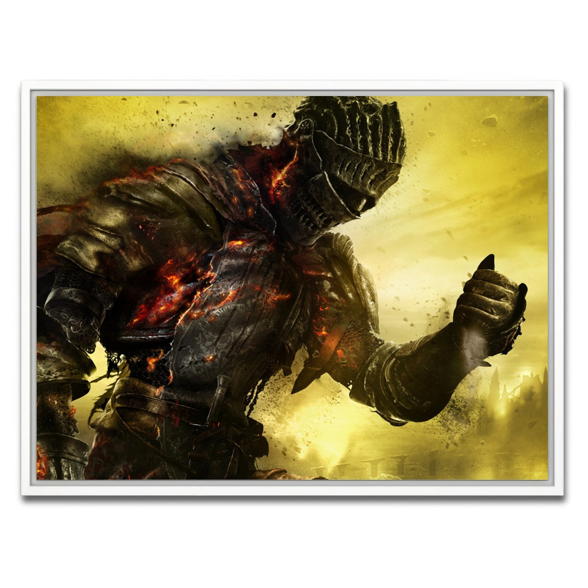 AUTO-MOCKUP WHITE | Dark Souls | 1 Piece | White Framed Canvas | group=4x3