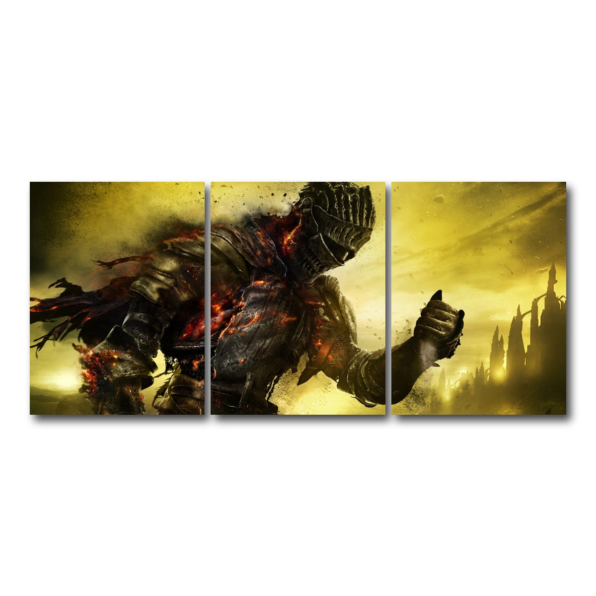 AUTO-MOCKUP WHITE | Dark Souls | 3 Piece | Gallery Wrap Canvas | group=18x24