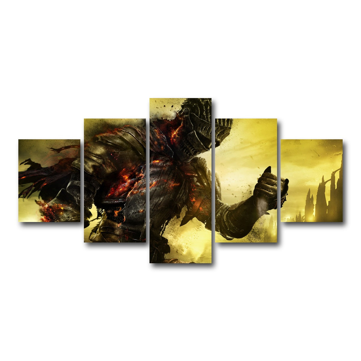 AUTO-MOCKUP WHITE | Dark Souls | 5 Piece | Gallery Wrap Canvas | group=5_short