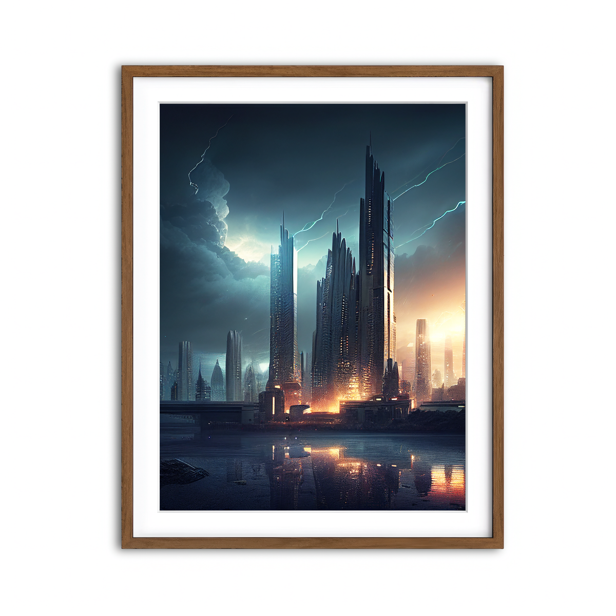 Framed Print 3x4 Walnut