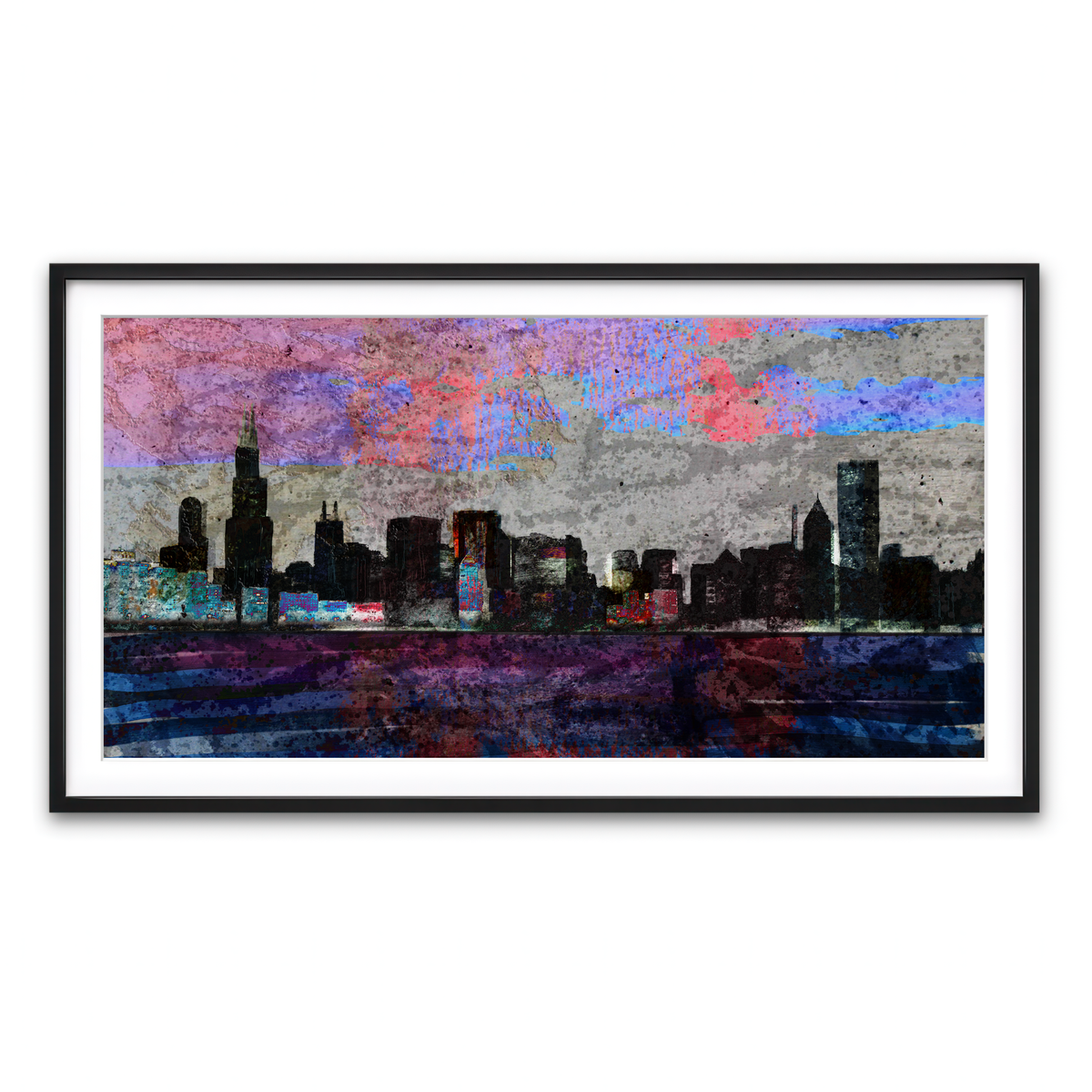 Framed Print 2x1 Black