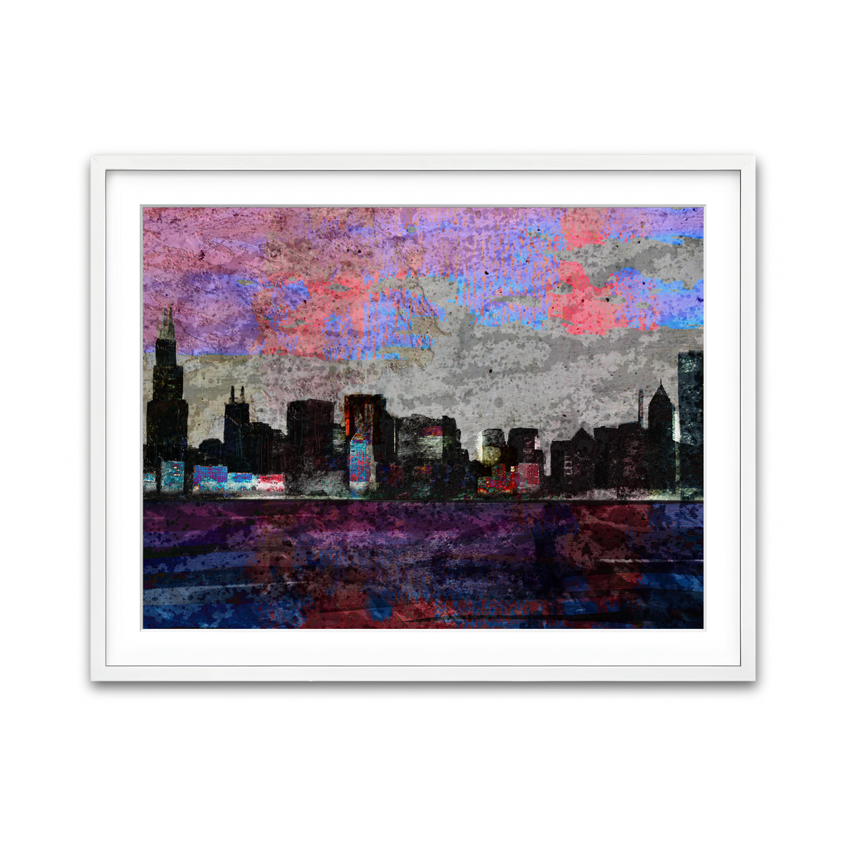 Framed Print 4x3 White