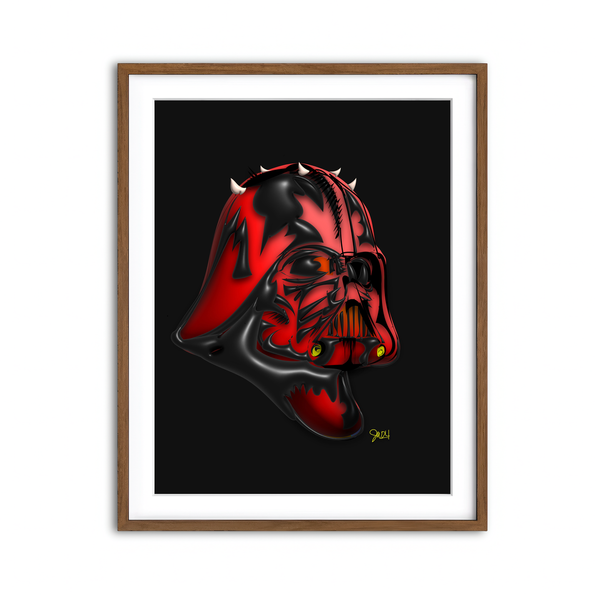 Framed Print 3x4 Walnut