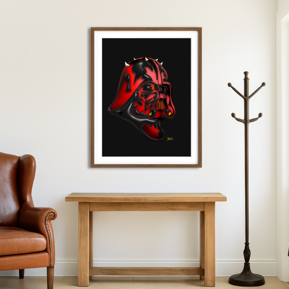 AUTO-MOCKUP ROOM | Darth Vader Maul Wall Art