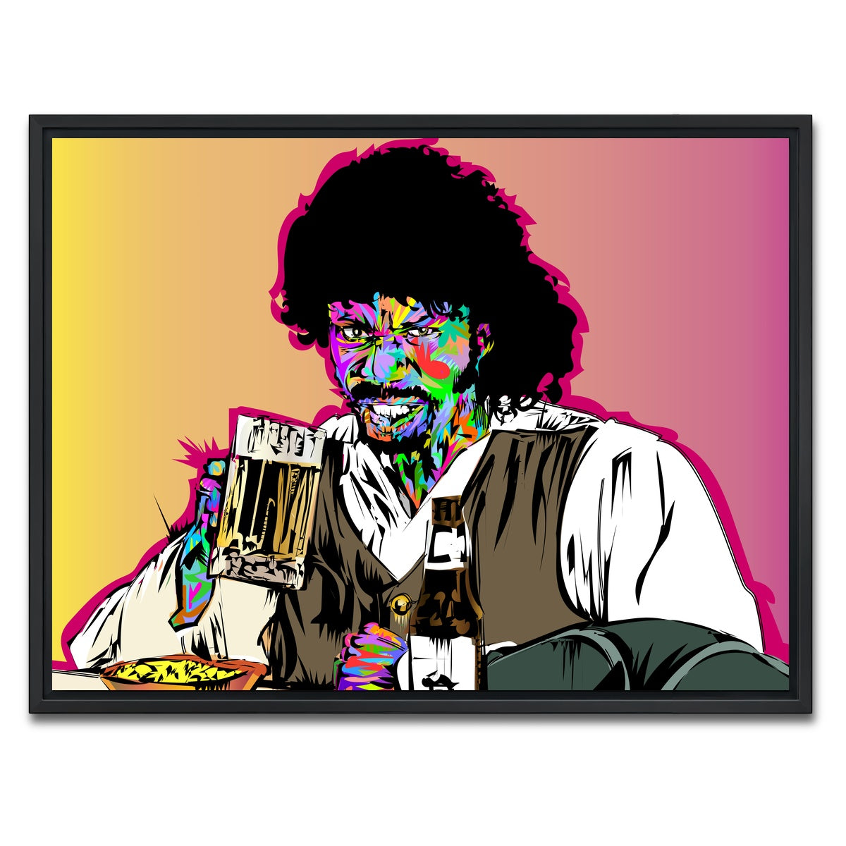 AUTO-MOCKUP WHITE | Dave Chappelle Snl | 1 Piece | Black Framed Canvas | group=4x3