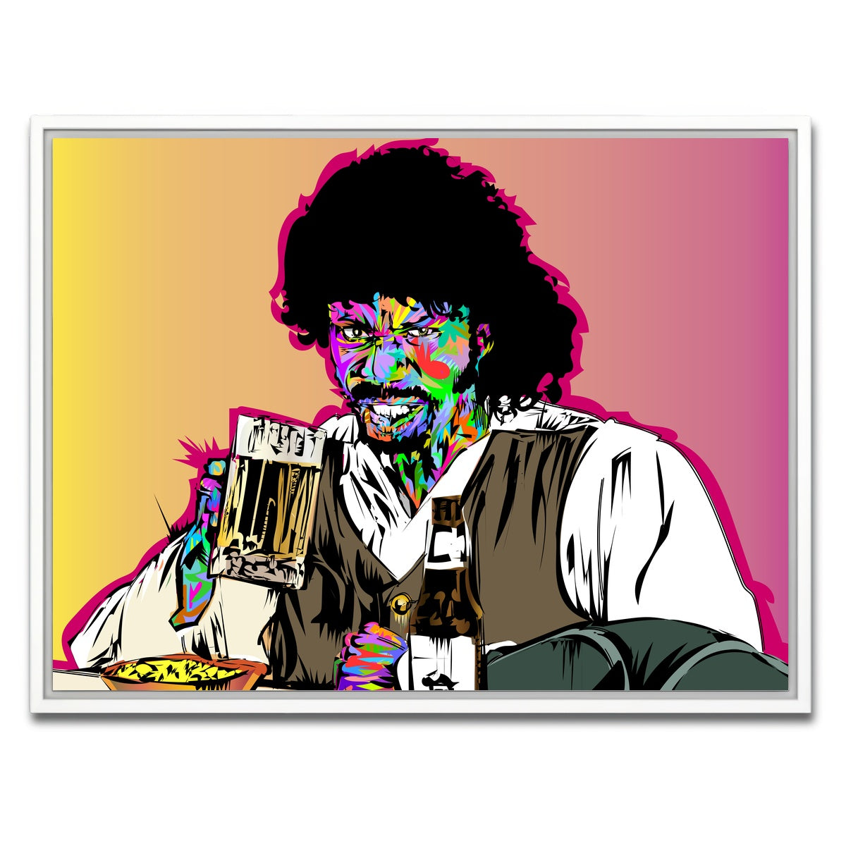 AUTO-MOCKUP WHITE | Dave Chappelle Snl | 1 Piece | White Framed Canvas | group=4x3