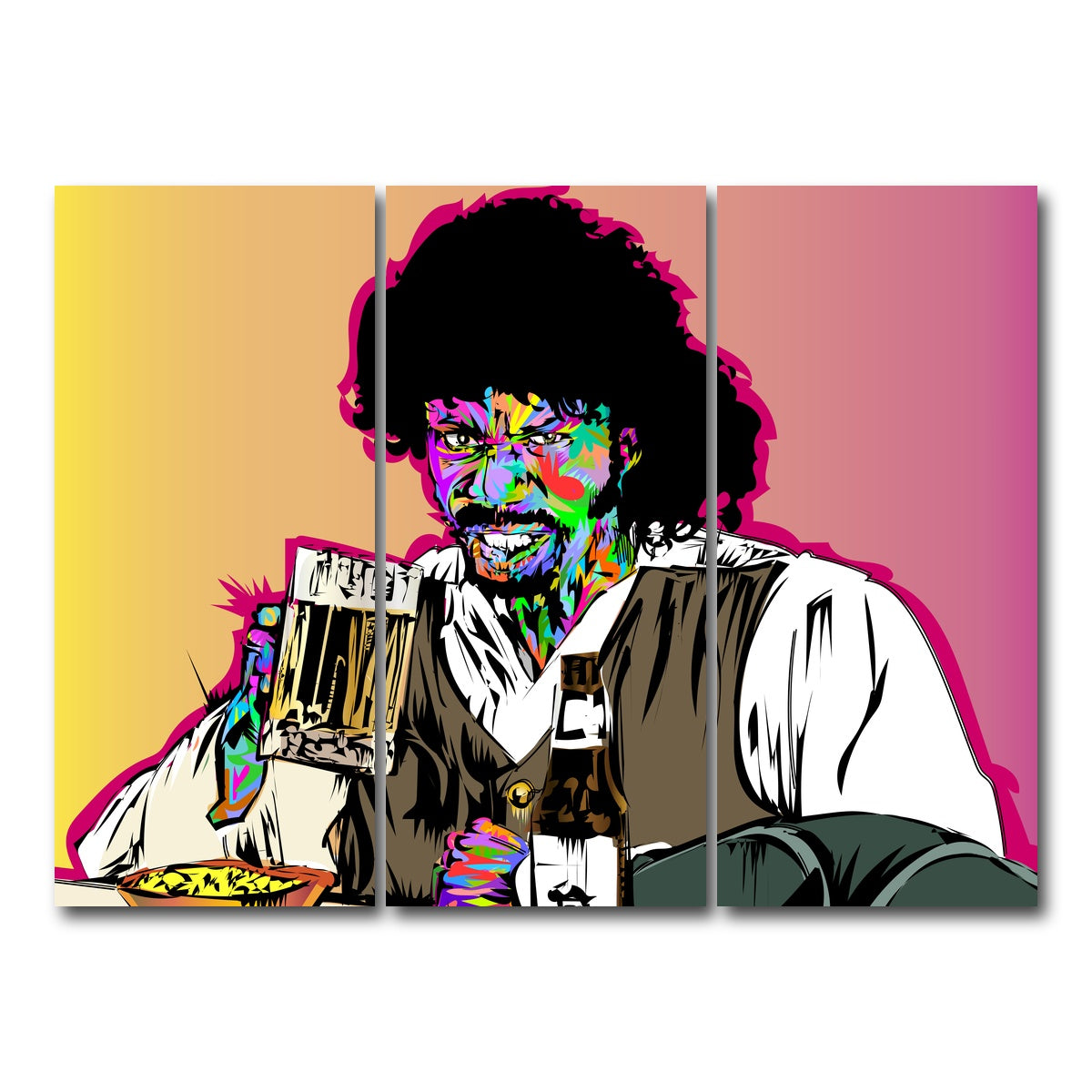 AUTO-MOCKUP WHITE | Dave Chappelle Snl | 3 Piece | Gallery Wrap Canvas | group=8x18