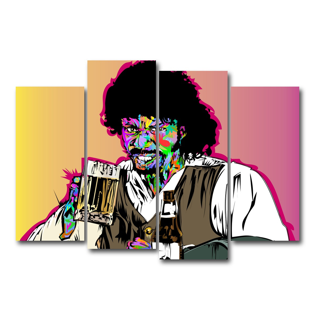 AUTO-MOCKUP WHITE | Dave Chappelle Snl | 4 Piece | Gallery Wrap Canvas | group=4_normal