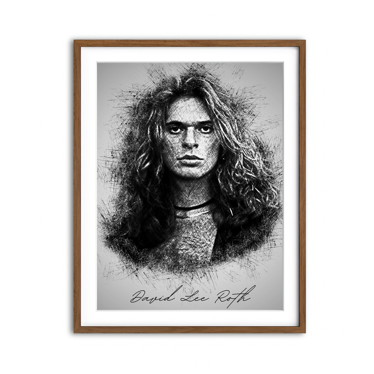 Framed Print 3x4 Walnut