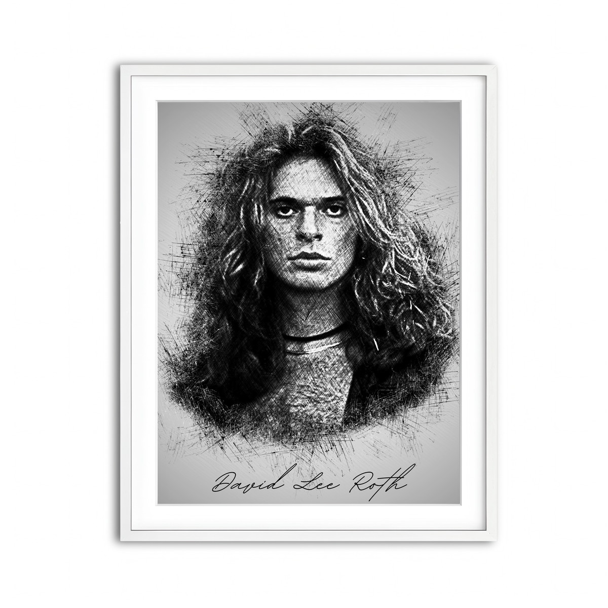 Framed Print 3x4 White