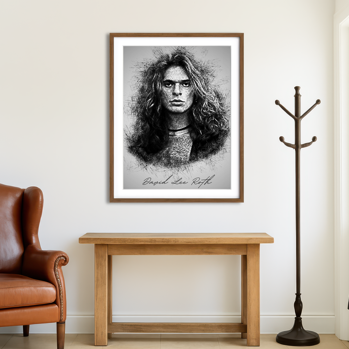 AUTO-MOCKUP ROOM | David Lee Roth Wall Art