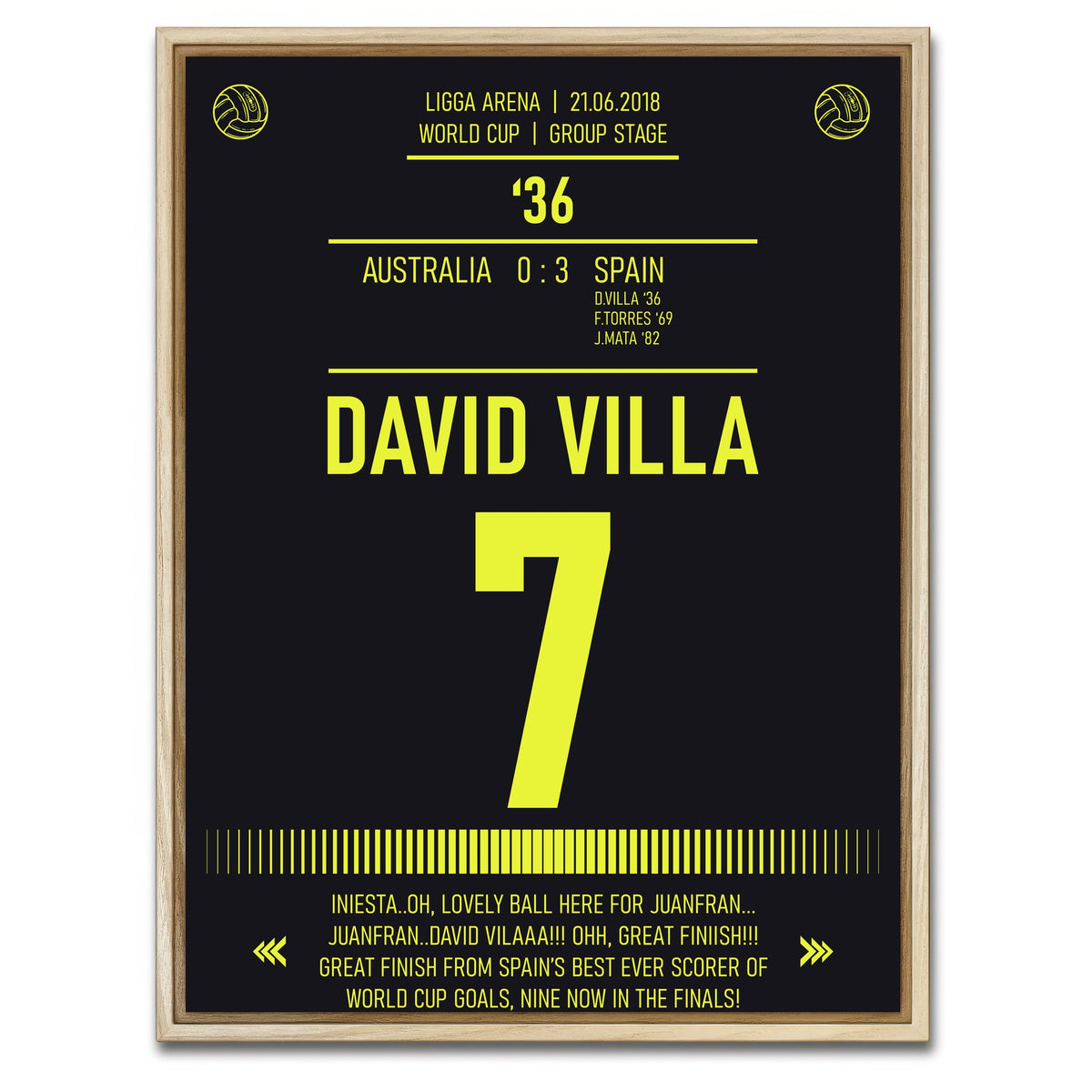 AUTO-MOCKUP WHITE | David Villa | 1 Piece | Natural Framed Canvas | group=3x4