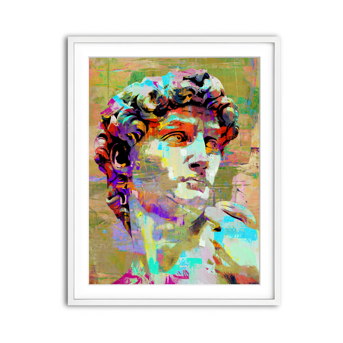 Framed Print 3x4 White