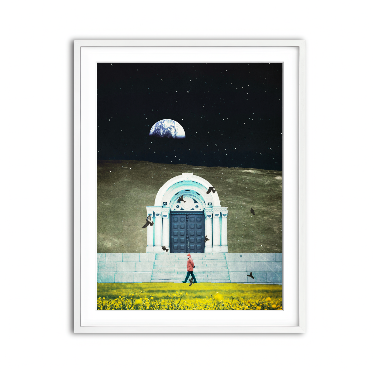 Framed Print 3x4 White