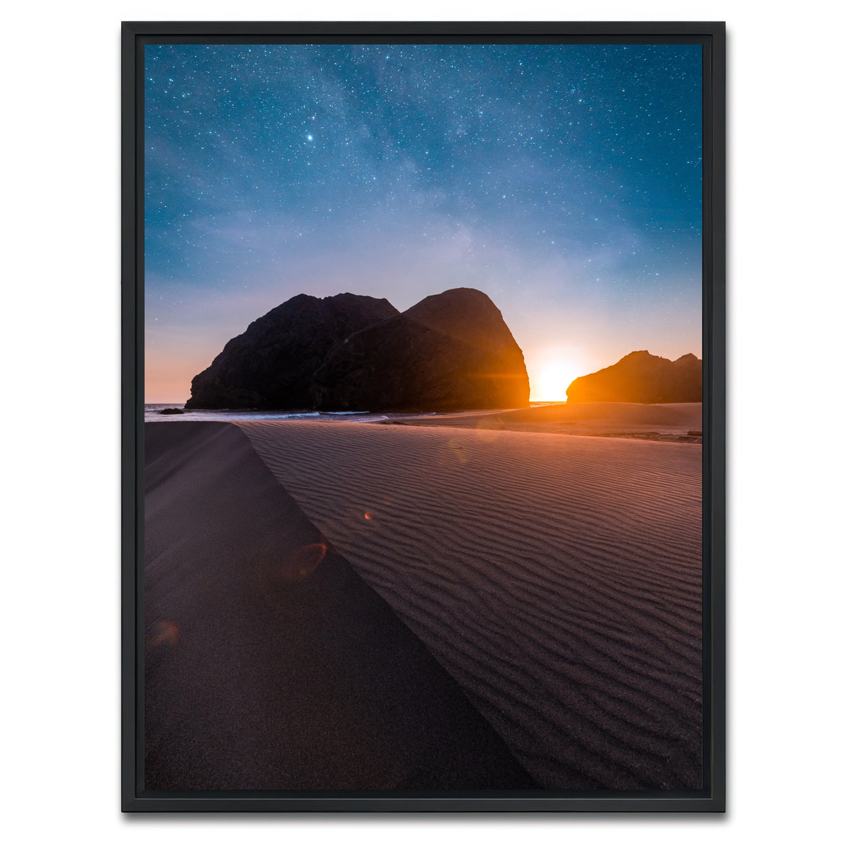 AUTO-MOCKUP WHITE | Day & Night | 1 Piece | Black Framed Canvas | group=3x4