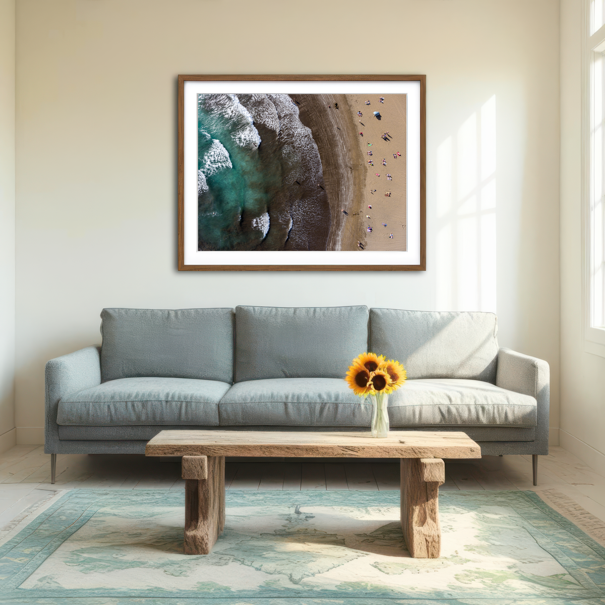 AUTO-MOCKUP ROOM | Day at the Beach Wall Art