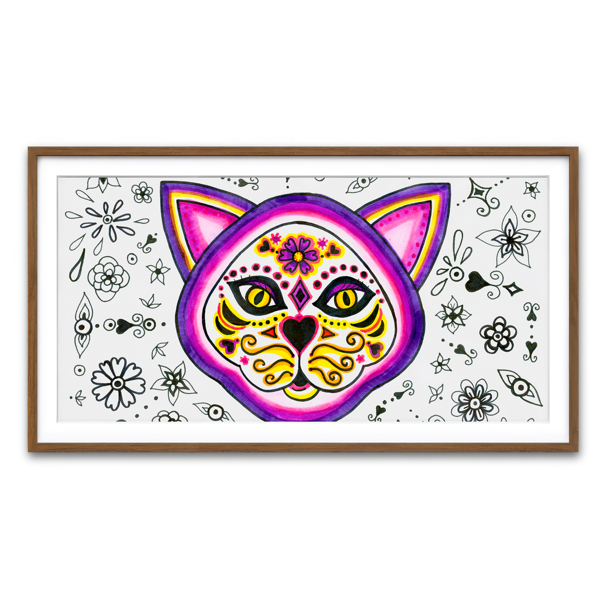 Framed Print 2x1 Walnut