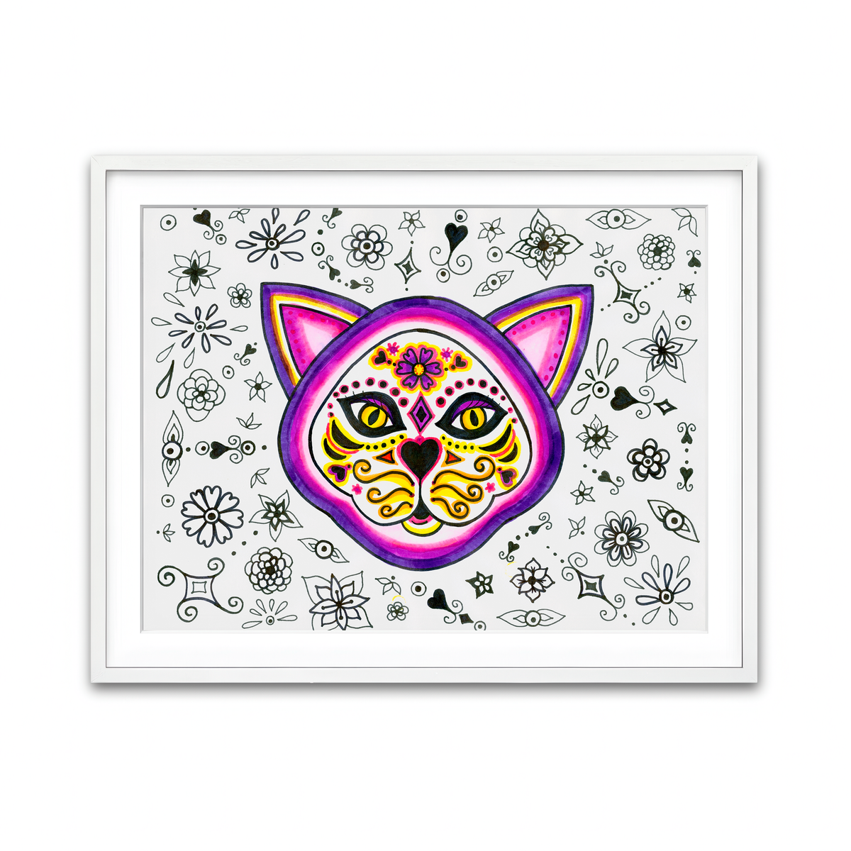 Framed Print 4x3 White