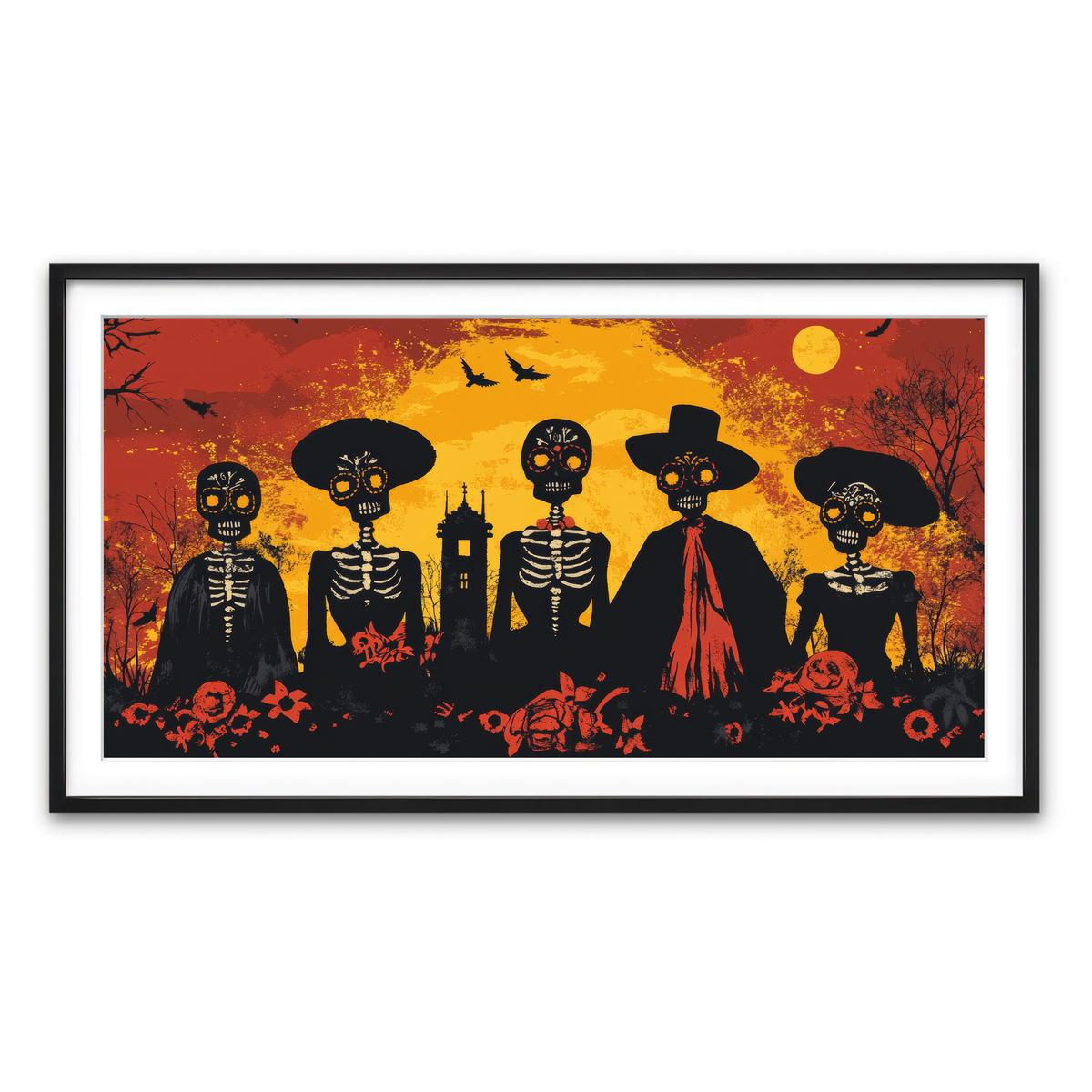 Framed Print 2x1 Black