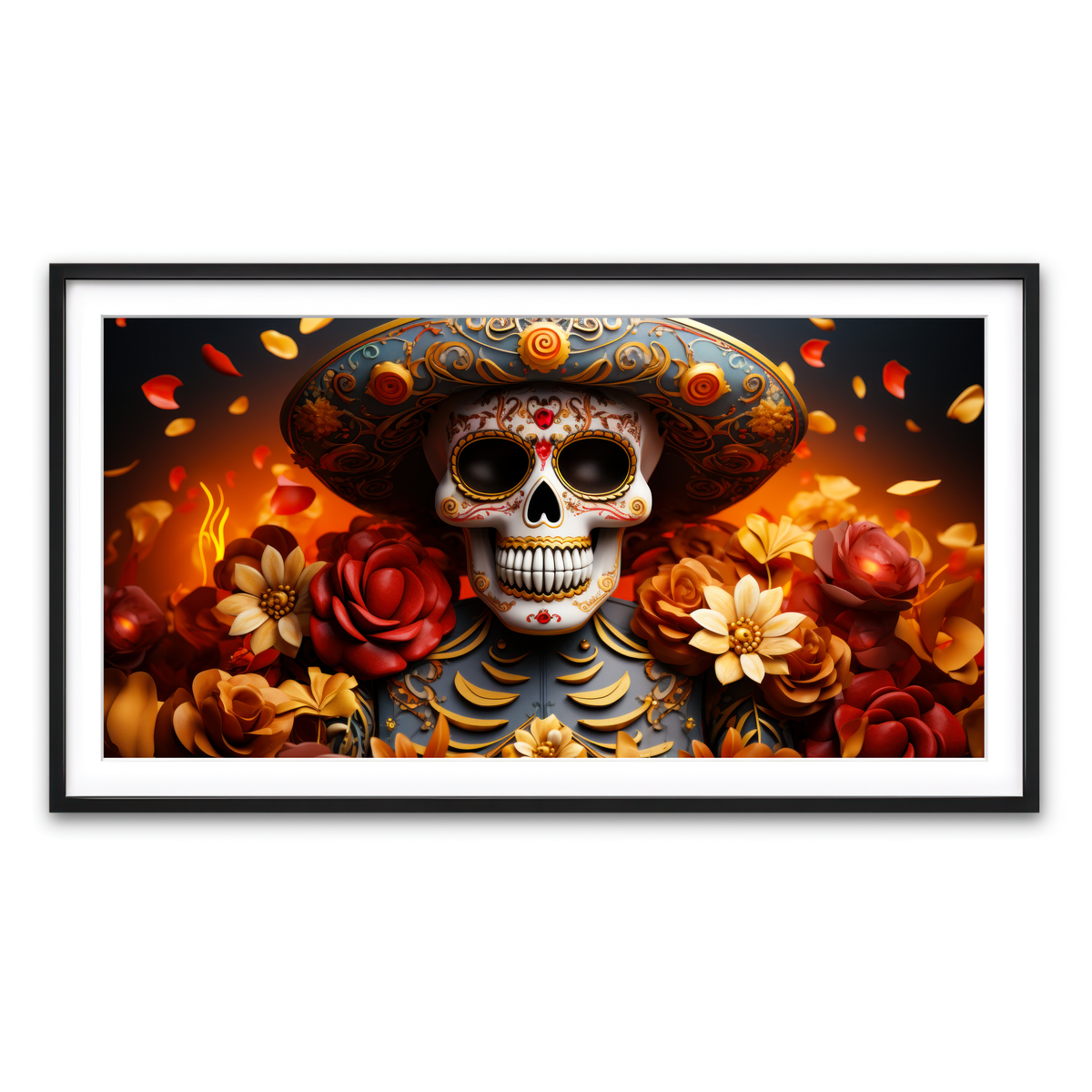 Framed Print 2x1 Black