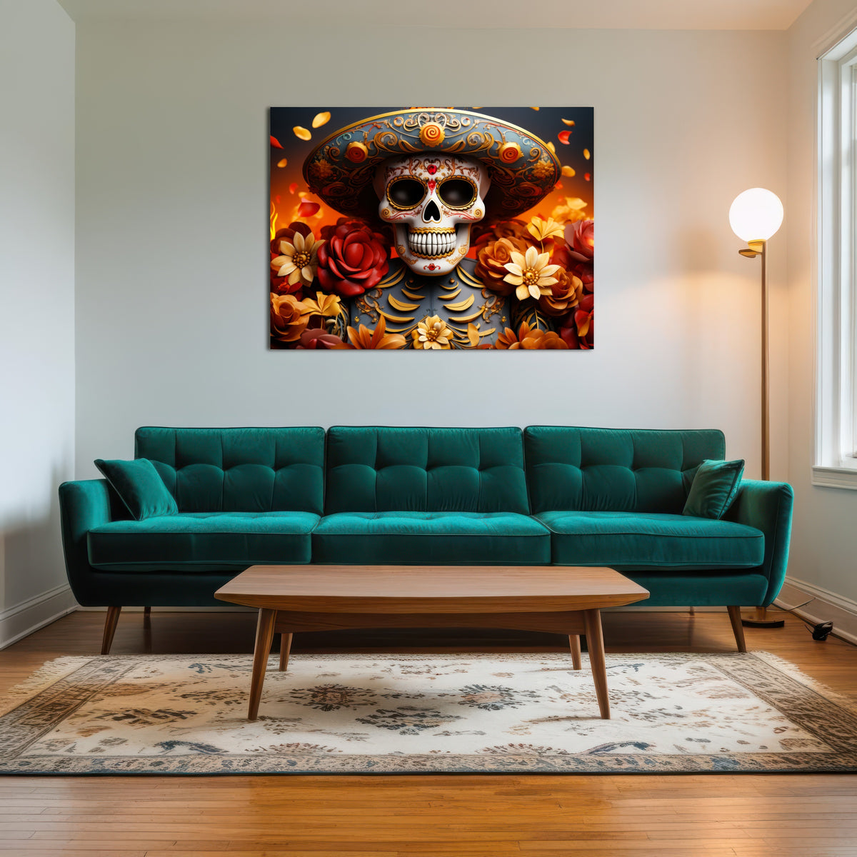 AUTO-MOCKUP ROOM | Day of the Dead Skull