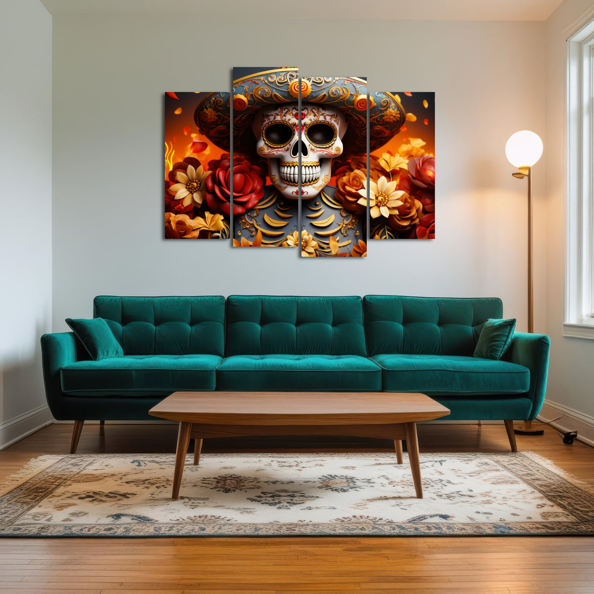 AUTO-MOCKUP ROOM | Day of the Dead Skull