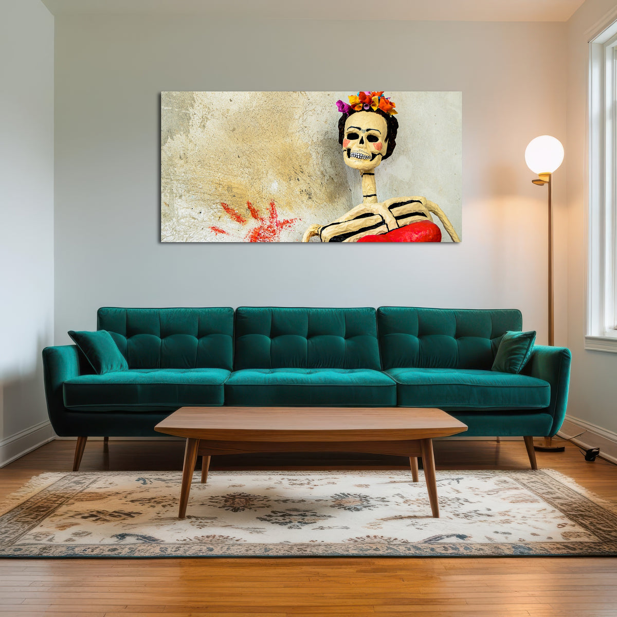 AUTO-MOCKUP ROOM | Day of the dead Catrina Skeleton