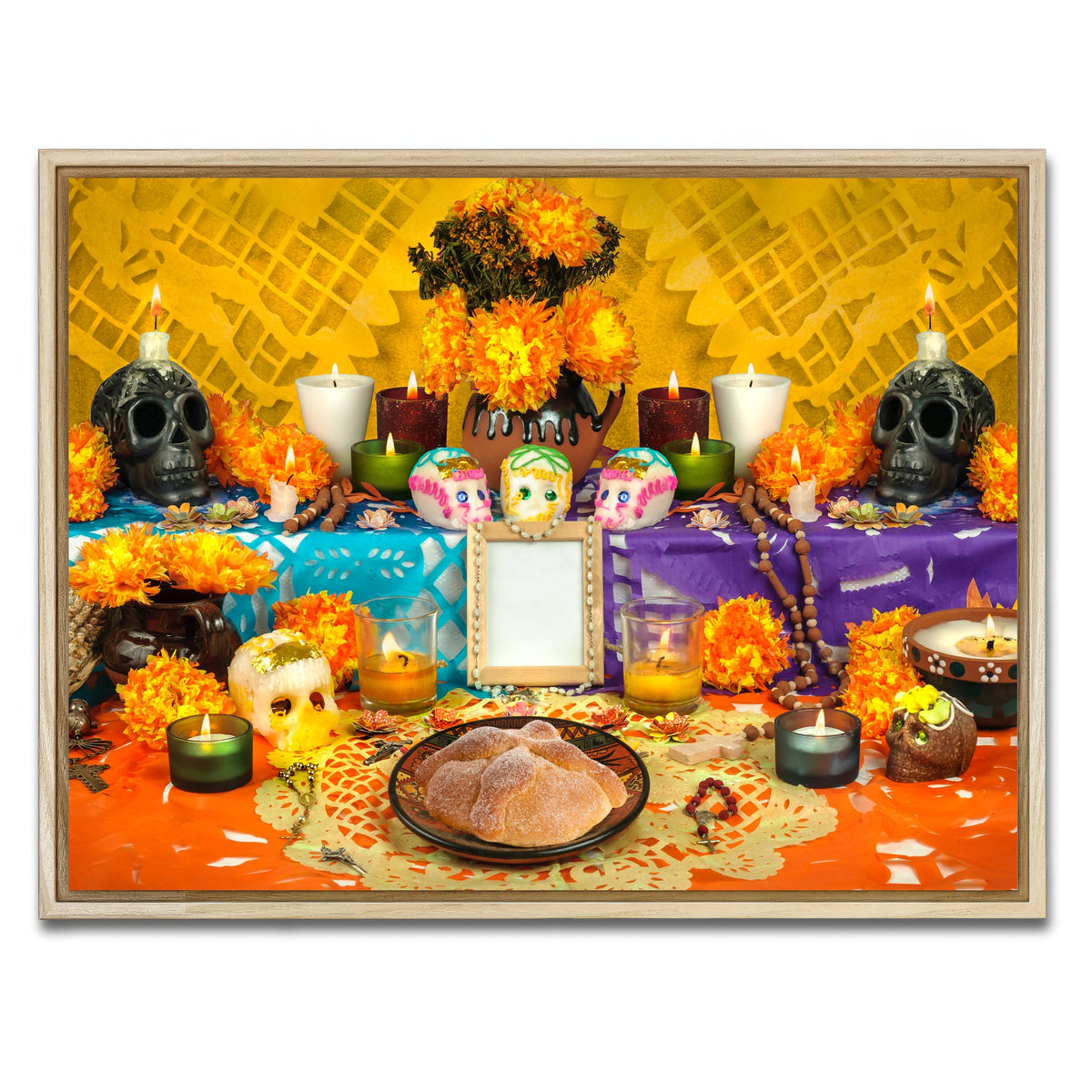 AUTO-MOCKUP WHITE | Day of the dead altar | 1 Piece | Natural Framed Canvas | group=4x3