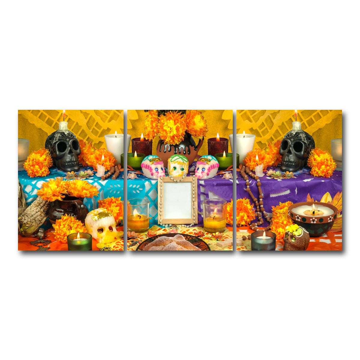 AUTO-MOCKUP WHITE | Day of the dead altar | 3 Piece | Gallery Wrap Canvas | group=18x24
