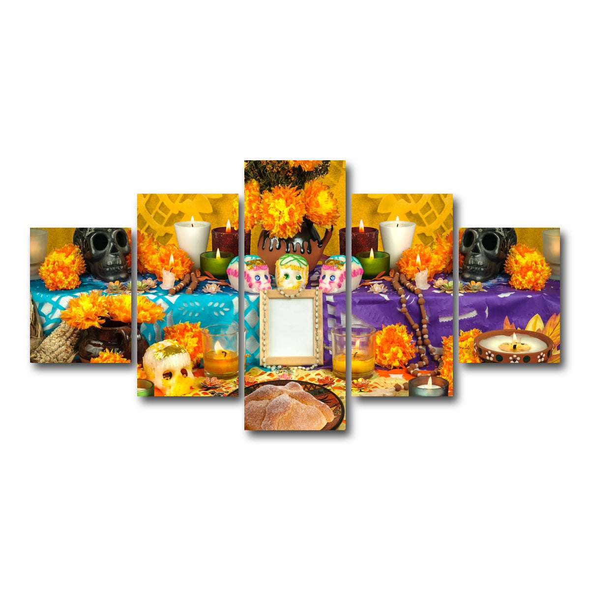AUTO-MOCKUP WHITE | Day of the dead altar | 5 Piece | Gallery Wrap Canvas | group=5_short