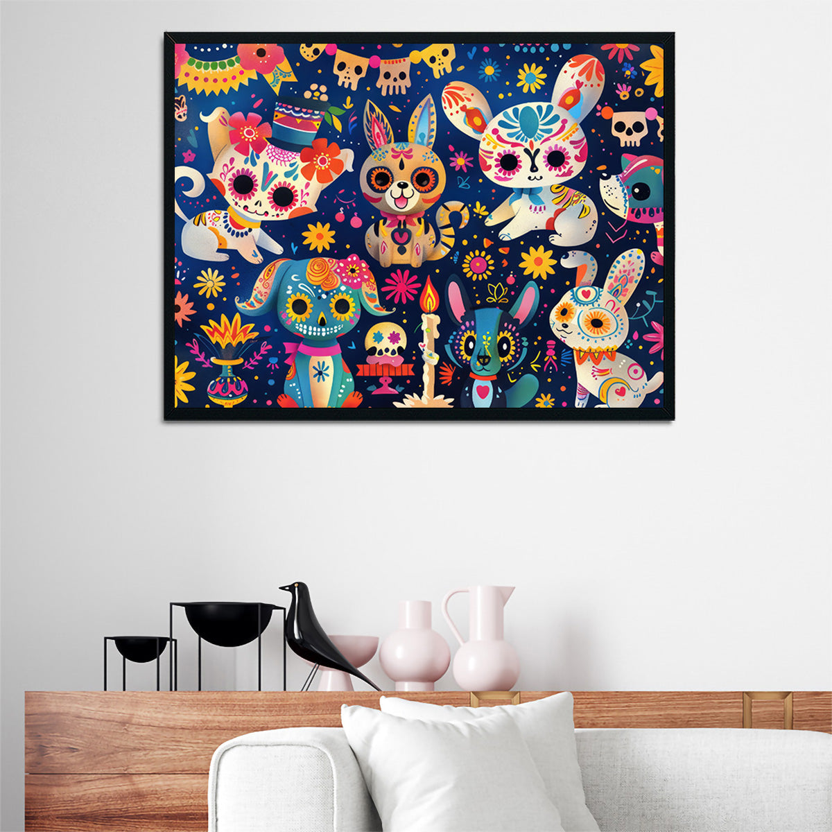 Day of the Dead Animals Wall Art