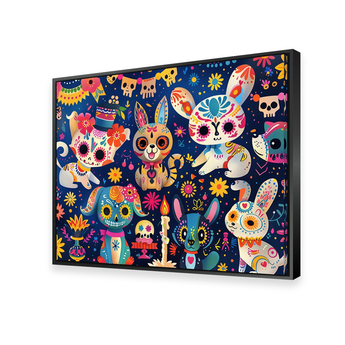 Day of the Dead Animals Wall Art