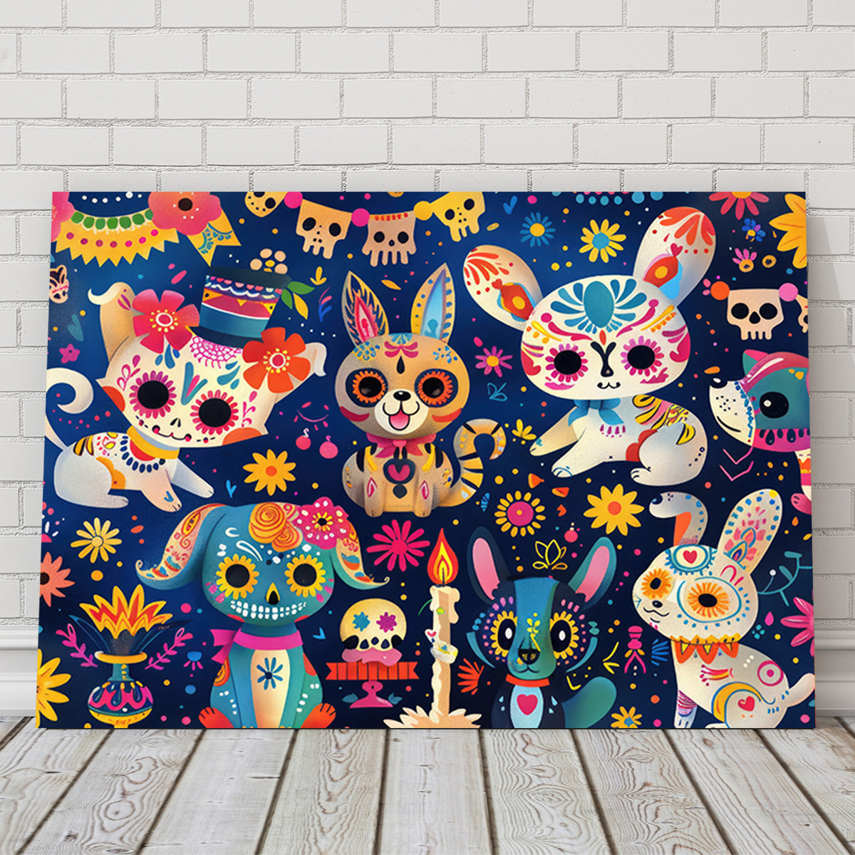 Day of the Dead Animals Wall Art