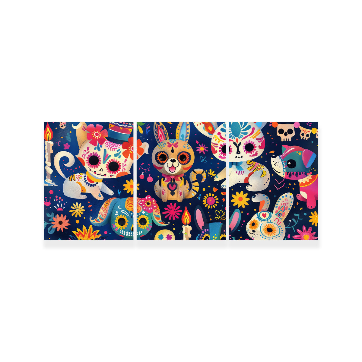 Day of the Dead Animals Wall Art