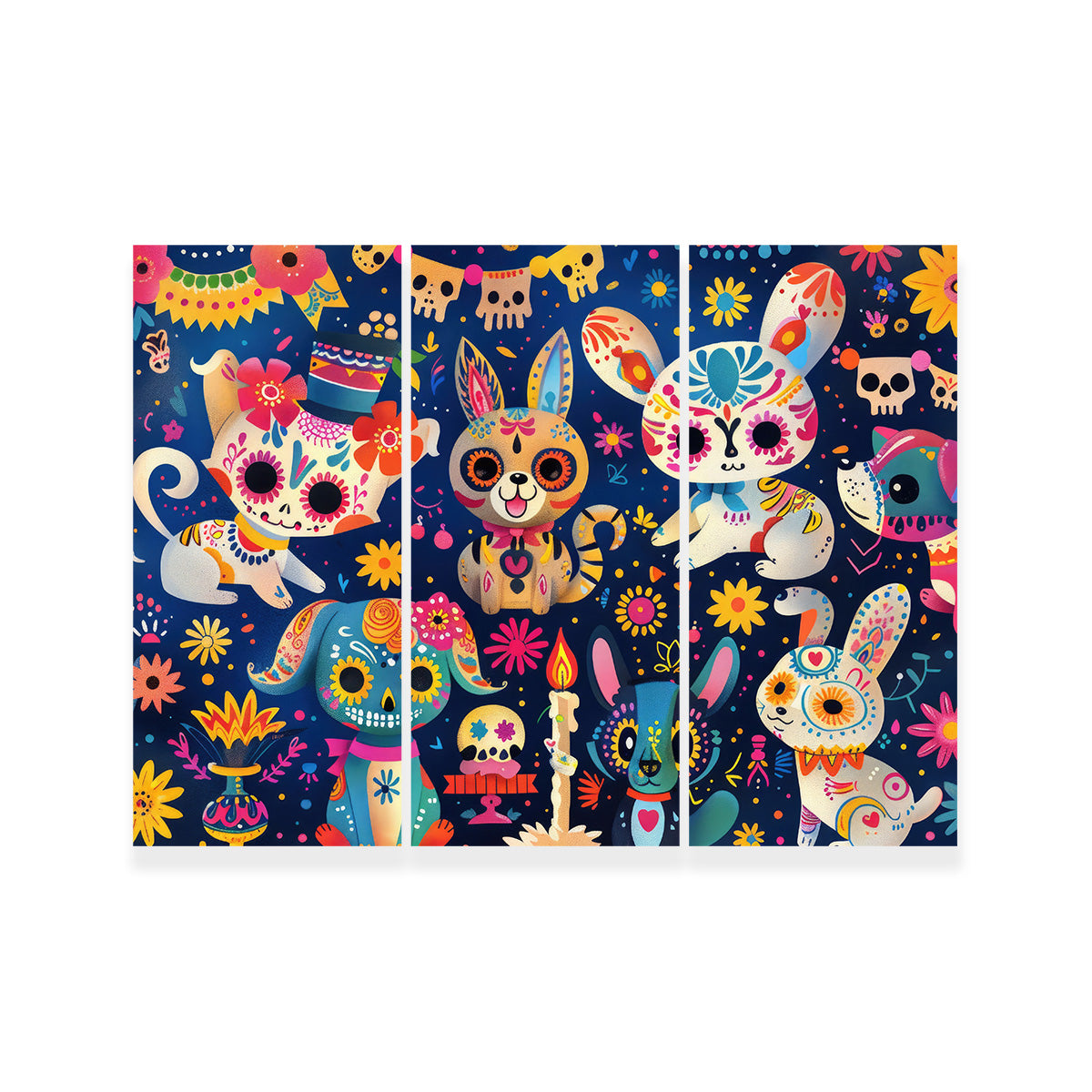 Day of the Dead Animals Wall Art